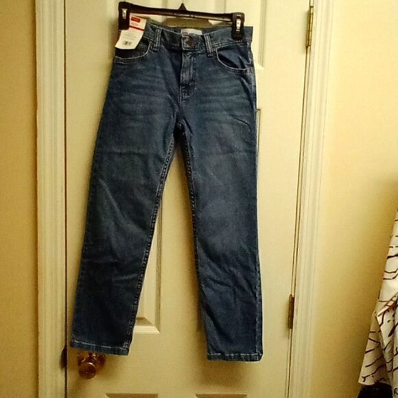 Wrangler Classic Straight Size 10 Regular Boys Blue Jeans NWT Young boys - Picture 1 of 4